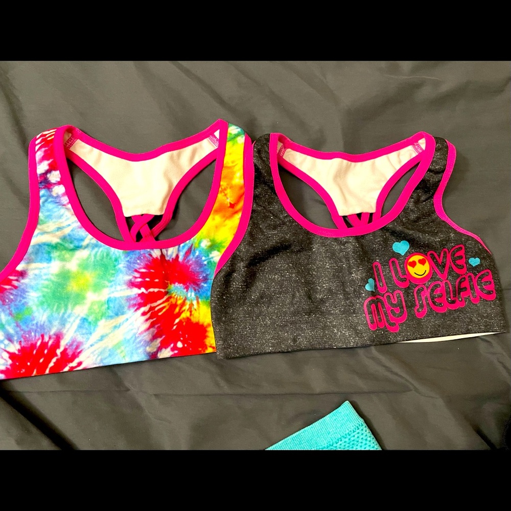Mush by handcrafts girl size 6 sport training bra
